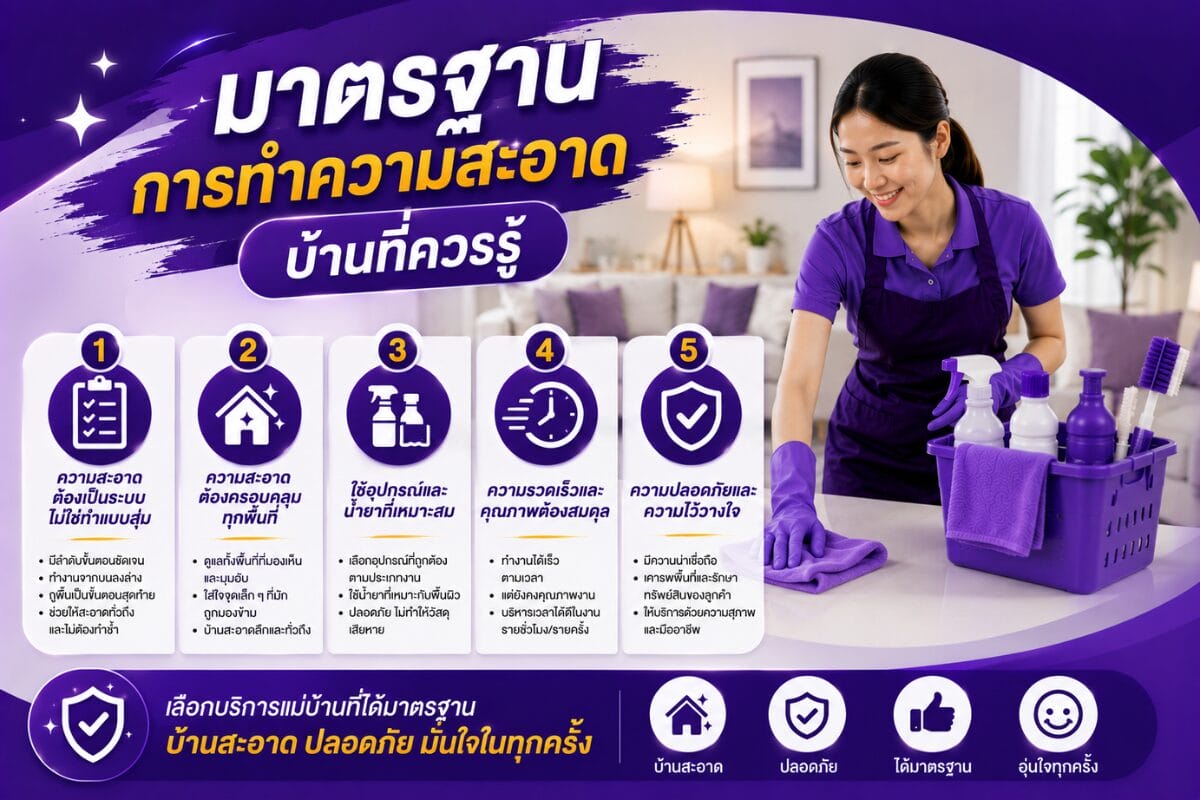 มาตรฐานการทำความสะอาด